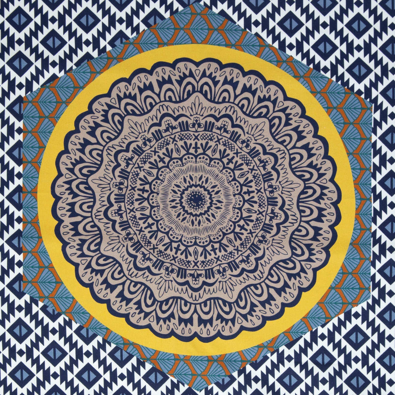 Canvas Swafing -  Pillow Party 2023 - Bunt/Mint - by Jolijou - Panel